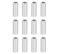 PATIKIL M3 Separadores de Aluminio, 10pcs Espaciador Redondo de Metal Espaciadores Metálicos de Aleación de Aluminio para M3 Tornillo Pernos, 14x3.1x5mm (L*ID*OD)