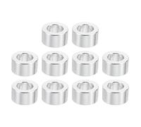 PATIKIL M3 Separadores de Aluminio, 10pcs Espaciador Redondo de Metal Espaciadores Metálicos de Aleación de Aluminio para M3 Tornillo Pernos, 3x3.1x5mm (L*ID*OD)