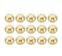 PATIKIL M4x0.7 Rosca Tapa Tuercas Perilla, 15 Paquete Latón Bola Lámpara Decoración Tornillo Tapones Tuerca Cubierta Tuerca para Muebles Iluminación o Bricolaje Proyecto 10mm