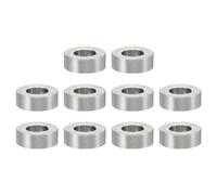 PATIKIL M5 Separadores de Acero Inoxidable, 10pcs Espaciador Redondo de Metal Espaciadores Metálicos de Acero Inoxidable para M5 Tornillo Pernos, 4x5.2x10mm (L*ID*OD)