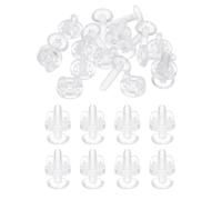 PATIKIL M5 x 22mm Tornillos de Encuadernación de Plástico, 10 Sets Tornillo de Chicago Remache de Libro Poste de Unión para Álbum Acrílico Exhibición Soporte, Transparente