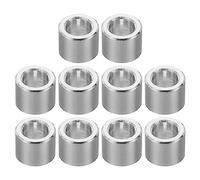 PATIKIL M6 Espaciadores de Aluminio, 10pcs Separador Redondo de Metal Espaciadores Metálicos de Aleación de Aluminio para 1/4" o M6 Tornillo Pernos, 6.2x10x8mm (ID*OD*Esp.)