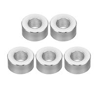 PATIKIL M6 Espaciadores de Aluminio, 5pcs Separador Redondo de Metal Espaciadores Metálicos de Aleación de Aluminio para 1/4" o M6 Tornillo Pernos, 6.2x12x6mm (ID*OD*Esp.)