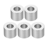 PATIKIL M6 Espaciadores de Aluminio, 5pcs Separador Redondo de Metal Espaciadores Metálicos de Aleación de Aluminio para 1/4" o M6 Tornillo Pernos, 6.2x12x10mm (ID*OD*Esp.)