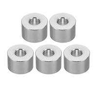 PATIKIL M6 Espaciadores de Aluminio, 5pcs Separador Redondo de Metal Espaciadores Metálicos de Aleación de Aluminio para 1/4" o M6 Tornillo Pernos, 6.2x15x10mm (ID*OD*Esp.)