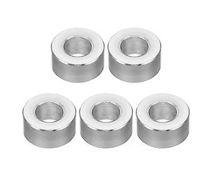 PATIKIL M6 Espaciadores de Aluminio, 5pcs Separador Redondo de Metal Espaciadores Metálicos de Aleación de Aluminio para 1/4" o M6 Tornillo Pernos, 6.2x12x6mm (ID*OD*Esp.)