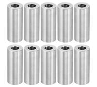 PATIKIL M6 Separadores de Aluminio, 10pcs Espaciador Redondo de Metal Espaciadores Metálicos de Aleación de Aluminio para M6 Tornillo Pernos, 28.6x6.2x12mm (L*ID*OD)