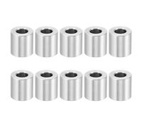 PATIKIL M6 Separadores de Aluminio, 10pcs Espaciador Redondo de Metal Espaciadores Metálicos de Aleación de Aluminio para M6 Tornillo Pernos, 12.7x6.2x12mm (L*ID*OD)
