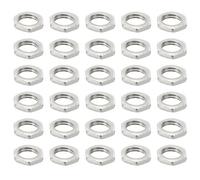 PATIKIL M7x0.75 Acero Hexagonales Tuercas, 60 Paquete Métrico Rosca Galvanizado Acabado Herraje Tuercas Tornillo Perno Sujetadores para Lámparas Maquinaria Reparación 2mm Altura