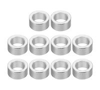 PATIKIL M8 Espaciadores de Aluminio, 10pcs Separador Redondo de Metal Espaciadores Metálicos de Aleación de Aluminio para 5/16" o M8 Tornillo Pernos, 8.2x12x6mm (ID*OD*Esp.)