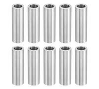 PATIKIL M8 Separadores de Aluminio, 10pcs Espaciador Redondo de Metal Espaciadores Metálicos de Aleación de Aluminio para M8 Tornillo Pernos, 38x8.2x12mm (L*ID*OD)