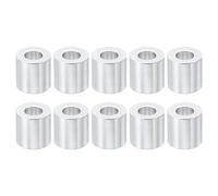 PATIKIL M8 Separadores de Aluminio, 10pcs Espaciador Redondo de Metal Espaciadores Metálicos de Aleación de Aluminio para M8 Tornillo Pernos, 16x8.2x16mm (L*ID*OD)