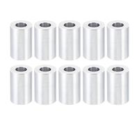 PATIKIL M8 Separadores de Aluminio, 10pcs Espaciador Redondo de Metal Espaciadores Metálicos de Aleación de Aluminio para M8 Tornillo Pernos, 25x8.2x16mm (L*ID*OD)