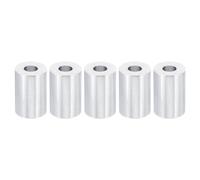 PATIKIL M8 Separadores de Aluminio, 5pcs Espaciador Redondo de Metal Espaciadores Metálicos de Aleación de Aluminio para M8 Tornillo Pernos, 30x8.5x20mm (L*ID*OD)