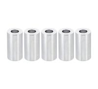 PATIKIL M8 Separadores de Aluminio, 5pcs Espaciador Redondo de Metal Espaciadores Metálicos de Aleación de Aluminio para M8 Tornillo Pernos, 30x8.2x16mm (L*ID*OD)
