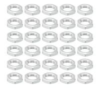 PATIKIL M8x1.0 Acero Hexagonales Tuercas, 60 Paquete Métrico Rosca Galvanizado Acabado Herraje Tuercas Tornillo Perno Sujetadores para Lámparas Maquinaria Reparación 3mm Altura