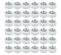 PATIKIL M8x1.0 Acero Hexagonales Tuercas, 60 Paquete Métrico Rosca Galvanizado Acabado Herraje Tuercas Tornillo Perno Sujetadores para Lámparas Maquinaria Reparación 6mm Altura