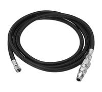 PATIKIL Manguera de Aerógrafo Manguera de Aire de 6 Pies de Nailon Trenzado de 1/8" con Extremos de 1/4" y Adaptador de Manguera para Máquina de Pintura de Aerógrafo Negro
