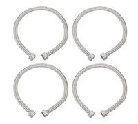 PATIKIL Manguera Flexible de Acero Inoxidable para Calentador de Agua G1/2 x 19.68 Pulgadas Paquete de 4 Duradera y Corrugada para Conexiones de Tuberías de Agua