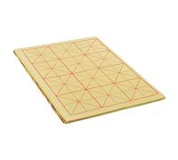 PATIKIL Maobian Xuan Papel, 65 Hojas Arroz Papel con 2" Cuadrícula para Caligrafía Práctica, Pintura, Dibujo, Medio Crudo Maduro Xuan, 11"x8"(Claro Amarillo)