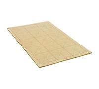 PATIKIL Maobian Xuan Papel, 70 Hojas Arroz Papel con 3" Cuadrícula para Caligrafía Práctica, Pintura, Dibujo, Medio Crudo Maduro Xuan, 15"x9"(Claro Amarillo)