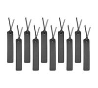 PATIKIL Marcadores De Libros De Cuero, 10Pcs Marcadores De Página Rectangulares Para Lectura Hombres Mujeres Maestros Lectores Amantes De Los Libros Escritores, Negro