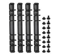 PATIKIL Mecanismos de Anillas de Carpeta de 6 Agujeros, 4 Juegos de Espinas de Carpeta de Repuesto para Planificadores de Carpeta, Negro