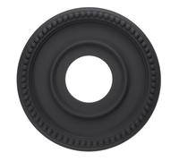 PATIKIL Medallones de Techo, 31.5x10cm Rosetón de Estuco de Espuma PU Placa de Cubierta Medallón de Araña para Techo Ventilador Pared Lámpara, Estilo Tradicional, Negro