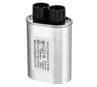 PATIKIL Microondas Condensador, 1uF AC 2100 V Alto Voltaje Condensador 7 mm Pin Distancia para Universal Microondas Horno, Plata Tono