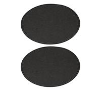 PATIKIL Molde De Base De Fieltro 12x4 Pulgadas 2 Pcs Molde para Fondo De Bolsa Insertos Ovalados para Bolsos Bolsa De Mano Bandolera Mochila Negro