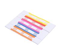 PATIKIL Moneda Banda Piezass 175 Piezass Naranja/Azul/Verde/Rojo/Amarillo Dólar50/Dólar100/Dólar250/Dólar500/Dólar1000 Auto Sellado Efectivo Correas Mangas Billete Envoltorios