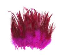 PATIKIL Montar Silla Pluma Gallo Pluma 4-6", 100uds Gallo Plumas Sueltas Plumas para Sueño Atrapasueños Pendientes Bricolaje, Rosa Rojo