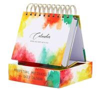 PATIKIL Motivacional Calendario, Diario Abatible Calendario con Inspirador Citas Perpetuo Calendario para Escritorio Accesorios Regalos para Mujeres, Variados Colores