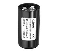 PATIKIL Motor Arranque Condensador, 161-193uF/Mfd 250VAC 50/60Hz CD60 Funcionamiento Condensador Motor Arranque Condensador para Eléctrico Motor Arranque Funcionamiento