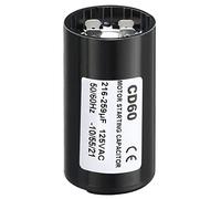 PATIKIL Motor Arranque Condensador, 216-259uF/Mfd 125V 50/60Hz CD60 Funcionamiento Condensador Motor Arranque Condensador para Eléctrico Motor Arranque Funcionamiento