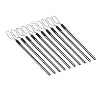 PATIKIL Muñequera Cordón, Muñeca Correa Mano Cordón Silicona Cordón Pulsera para Teléfono Cámara Llaves Chapa (Negro, Juego de 10)