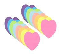 PATIKIL Notas Adhesivas en Forma de Corazón 16 Blocs 8 Colores