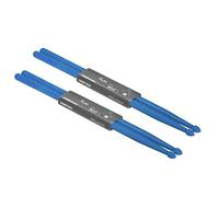 PATIKIL Nylon Baqueta 5A Plástico Antideslizante Mango Tambor Palo para Adultos Electrónica Tambores Musical Instrumento Percusión Azul 2 Par