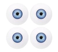 PATIKIL Ojos de 30 mm, 2 Pares de Ojos Acrílicos Realistas, Mitades de Ojos de Plásticos, Máscaras, Accesorios de Halloween, Color Azul Claro