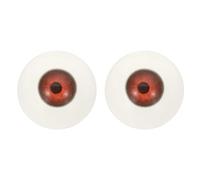 PATIKIL Ojos de Juguete de 32 mm Ojos Acrílicos Realistas Naranja y Negro | 1 Par, Mitades de Ojos de Plásticos, Máscaras, Accesorios de Halloween