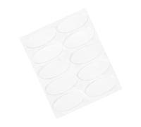 PATIKIL Ovalado Ratón Pies Patines Almohadillas 0,7mm para Juegos Ratón Pies Repuesto Blanco 10uds