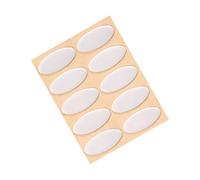 PATIKIL Ovalado Ratón Pies Patines Almohadillas 0,7mm para Juegos Ratón Pies Repuesto Gris 10uds