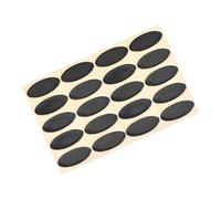 PATIKIL Ovalado Ratón Pies Patines Almohadillas 0,7mm para Juegos Ratón Pies Repuesto Negro 20uds