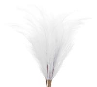 PATIKIL Pampas Decorativo De 37.8 Pulgadas De Alto 7 Piezas Pampas Artificial Grande A Granel Hierba Falsa Seca Larga Y Esponjosa para Decoración Boho En Casa Boda Jarrón Pared Blanco