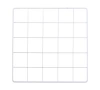 PATIKIL Panel de Rejilla de Alambre de 10x10 1 Pieza Panel de Pared Decorativo de Hierro para Sala de Estar Dormitorio para Exhibir Foto Marcos Colgantes Hogar Decoración Blanco