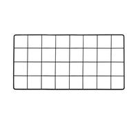 PATIKIL Panel de Rejilla de Alambre de 16x8 1 Unidad Decorativo de Hierro para Pared para Sala de Estar Dormitorio Soporte para Fotos Marco Colgante Decoración del Hogar Negro