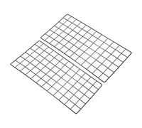 PATIKIL Panel de rejilla de alambre de 24 x 12 pulgadas, paquete de 2 paneles decorativos de rejilla de pared, tablero de fotos, decoración de fotos, organizador colgante para oficina en casa, negro