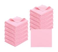 PATIKIL Paño De Microfibra para Limpiar Gafas 7"x6", Paquete De 50 Paños De Limpieza para Gafas, Paño Suave para Pantallas, para Lentes De Cámara, Gafas, Pantallas, En Bolsa, Rosa