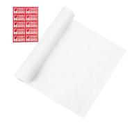 PATIKIL Papel de embalaje en forma de panal de 15" x 82', rollo de hojas de papel de embalaje con etiquetas de frágil para suministros de embalaje y expedición, protección, blanco