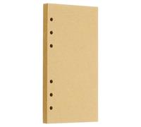 PATIKIL Papel de Recambio A6, Papel Kraft en Blanco sin Líneas Recargable para Rellenar Agujeros de 6 Anillas B5, 80 Hojas/160 Páginas, Beige